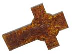 Kruis - Natuurlijk Baltisch amber hars kruis - 2020+ - Jesus, Antiek en Kunst
