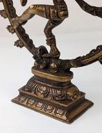 Statue, Oud beeld dansende Shiva - 23 cm - Bronze, Antiek en Kunst