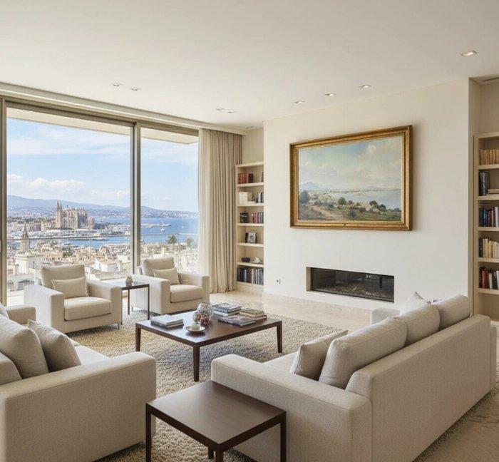 Maurici Valls i Quer (1904-1992) - Vue Monumental de Palma, Antiek en Kunst, Kunst | Schilderijen | Klassiek