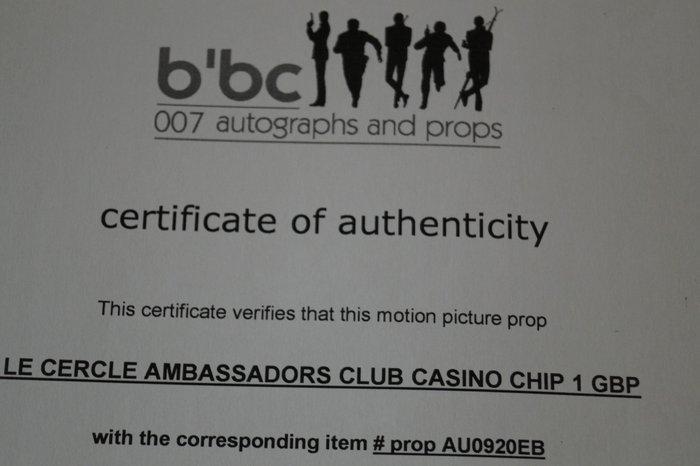 James Bond 007: Dr. No - Original screen used original poker, Collections, Cinéma & Télévision