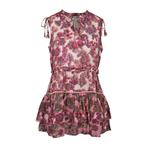 Frogbox • korte jurk met bloemen • 36, Kleding | Dames, Verzenden, Nieuw, Roze, Maat 36 (S)