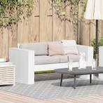 vidaXL Tuin Sofa Wit 134 x 60 x 62 cm Massief grenenhout, Verzenden, Nieuw