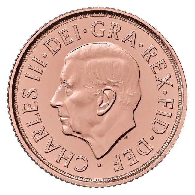 Royaume-Uni. 2025 British Gold Sovereign King Charles III, Postzegels en Munten, Edelmetalen en Baren