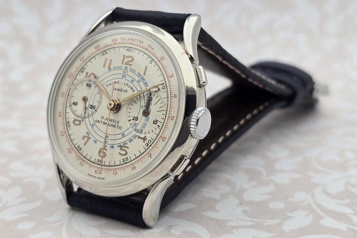 Chronographe Suisse - Favre-Leuba - Cal. Landeron 48 -, Handtassen en Accessoires, Horloges | Heren