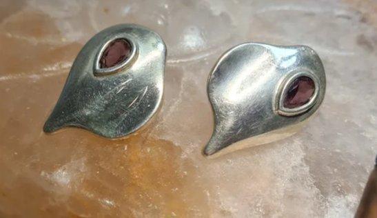 Sans prix de réserve - Boucles doreilles Argent Améthyste -, Bijoux, Sacs & Beauté, Boucles d'oreilles