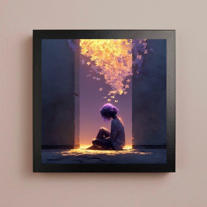 Medsan - Puzzle Therapeutic - Hand signed, Antiek en Kunst, Kunst | Designobjecten