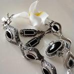 Onyx - Ensemble Art Déco Bracelet/Bague/Boucles
