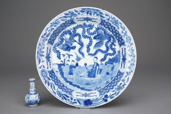 Geplateerd - Porselein - Feng huang  and Immortal - China, Antiek en Kunst, Antiek | Overige Antiek