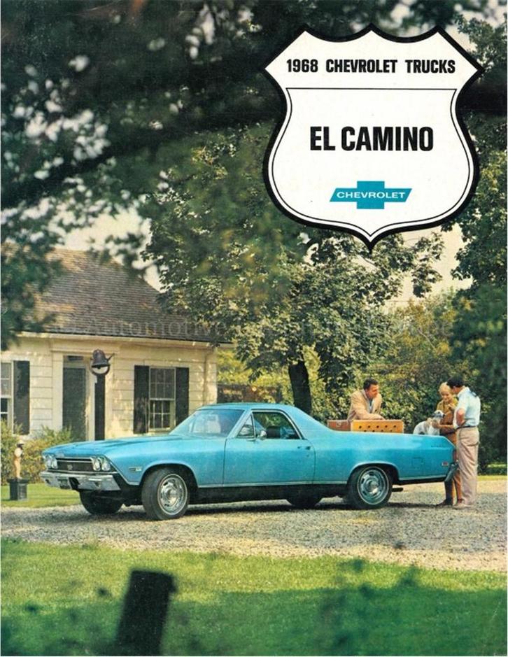 1968 CHEVROLET EL CAMINO BROCHURE ENGELS, Boeken, Auto's | Folders en Tijdschriften