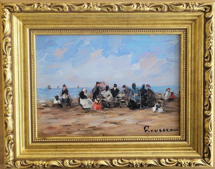 Camille Rousseau (1949) - Dimanche en Normandie ~ Marée, Antiek en Kunst, Kunst | Schilderijen | Klassiek