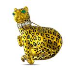 Broche - 18 carats Or jaune, Broche exclusive vintage en or