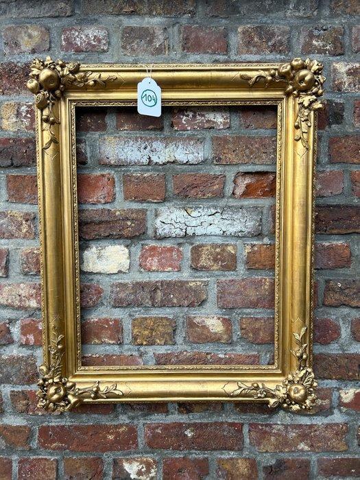 Lijst - 104. Antieke goud vergulde schilderijlijst met, Antiek en Kunst, Antiek | Overige Antiek