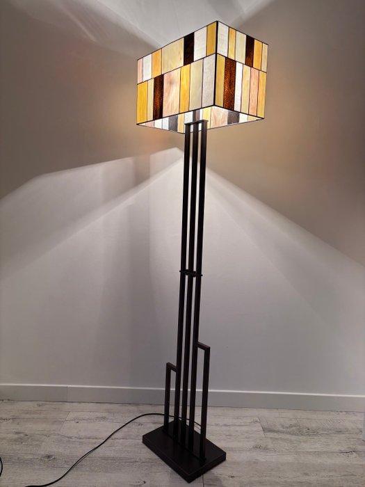 Lamp - Glas-in-lood - Mondrian, Antiek en Kunst, Curiosa en Brocante