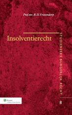 Insolventierecht / Studiereeks burgerlijk recht / 8, Boeken, Verzenden, Zo goed als nieuw, R.D. Vriesendorp