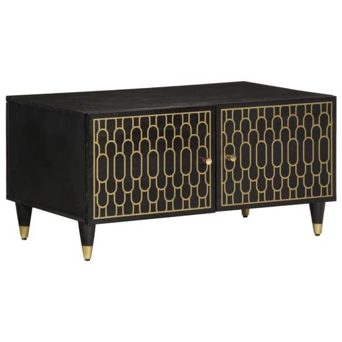 vidaXL Salontafel 80x50x40 cm massief mangohout, Huis en Inrichting, Tafels | Salontafels, Nieuw, Verzenden