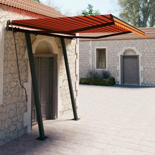 vidaXL Luifel handmatig uittrekbaar met palen 3,5x2,5 m, Tuin en Terras, Zonneschermen, Nieuw, Verzenden