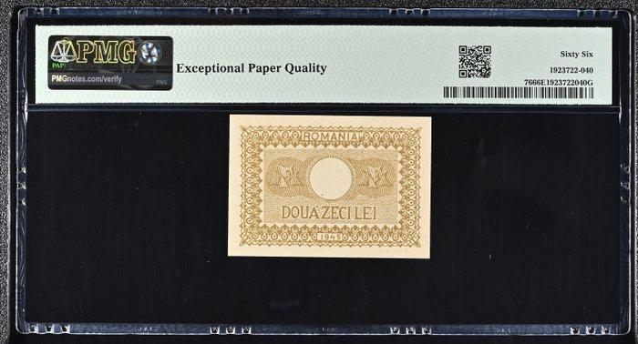 Roemenië. - 20 Lei 1945 - Pick 76 (Zonder Minimumprijs), Postzegels en Munten, Bankbiljetten | Europa | Niet-Eurobiljetten