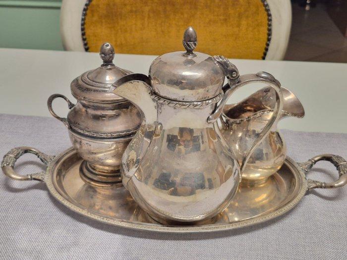 Service à thé et café (4) - Servizio - Argent 800, Antiquités & Art, Antiquités | Argent & Or
