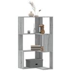 vidaXL Boekenkast 3-laags hoek 50x50x102 cm bewerkt hout, Huis en Inrichting, Kasten | Boekenkasten, Verzenden, Nieuw