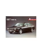 1994 MASERATI 430 - 430 4V LEAFLET ENGELS, Ophalen of Verzenden