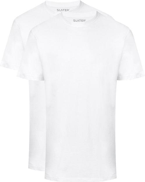 Slater 2-pack American T-shirt Wit maat Maat 52/54 (L) Heren, Kleding | Heren, T-shirts, Wit, Nieuw, Maat 52/54 (L), Verzenden