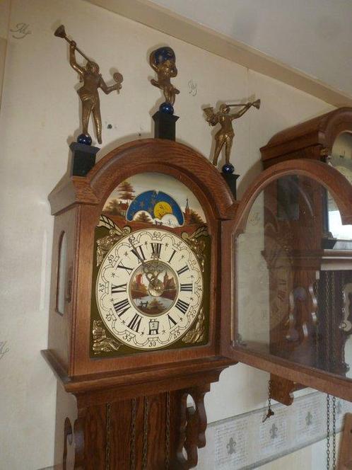 Horloge à queue frisonne -   - Chêne - 1950-1960, Antiek en Kunst, Antiek | Klokken
