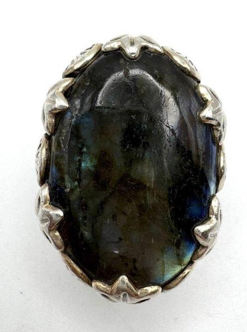 Zonder Minimumprijs - Ring Zilver Opaal - Handwerk, Handtassen en Accessoires, Ringen