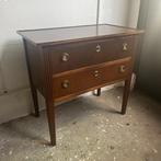 Ladekast - Eik - sidetable - with two drawers with brass