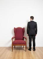 Fauteuil - Hout, Textiel - Antieke Troon Lodewijk XVI