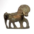 Oud-Romeins Brons Paard broche fibula, Antiek en Kunst