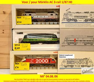 Märklin matériel échelle H0 1/87 locomotives, wagons, rails, Ophalen of Verzenden