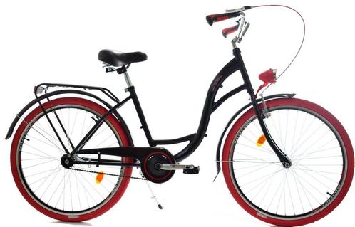 Stijlvolle meisjesfiets 26 inch met bagagedrager en led-v..., Fietsen en Brommers, Fietsen | Meisjes, Handrem, 26 inch of meer