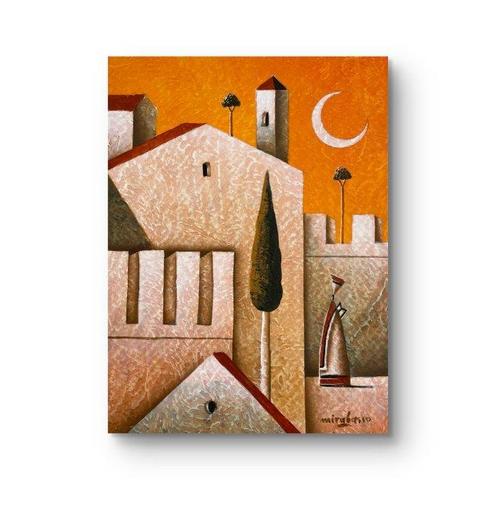 Carlo Mirabasso - La Passeggiata del Poeta, Antiek en Kunst, Kunst | Schilderijen | Modern