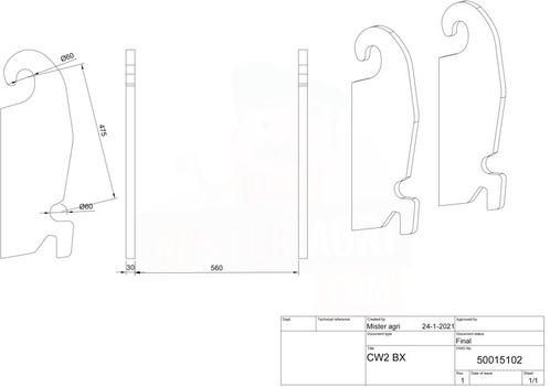 CW30BX standaard - 30mm (Werktuigen), Zakelijke goederen, Landbouw | Werktuigen, Ophalen of Verzenden