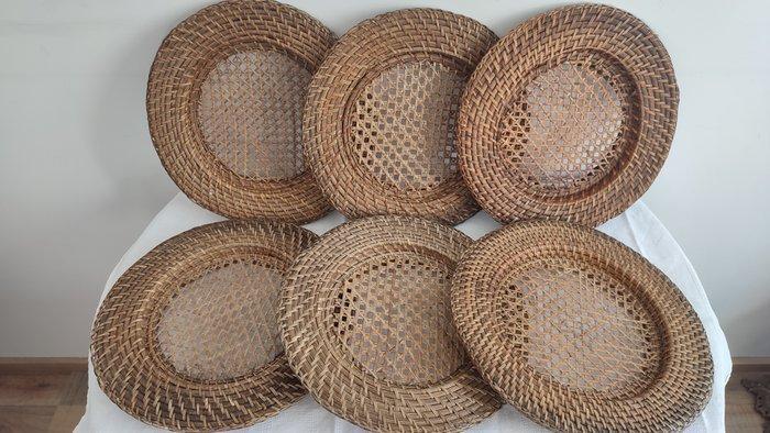 Flamant - Onderbord (6) - Bamboe, Rattan, cannage, wilg -, Antiek en Kunst, Antiek | Meubels | Tafels