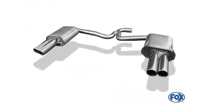 FOX Skoda Superb 3T voorwielaandrijving einddemper rechts/li, Auto-onderdelen, Uitlaatsystemen, Nieuw, Verzenden