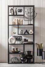 Extra korting van € 50,00 WOOOD wandrek Teun zwart metaal, Verzenden, Nieuw