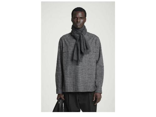 COS PURE CASHMERE SCARF donker grijs, Huis en Inrichting, Woonaccessoires | Overige, Nieuw, Verzenden
