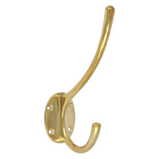 Hoed en jashaak messing gepolijst ongelakt, Maison & Meubles, Accessoires pour la Maison | Portemanteaux