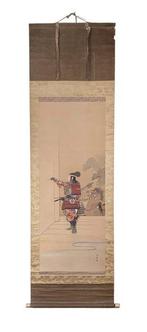 Samurai Painting () Hanging Scroll - Kih () - Japan, Antiek en Kunst