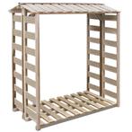 vidaXL Haardhoutopslag 150x90x176 cm geïmpregneerd