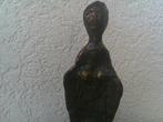 Beeldje - ABSTRACT BRONZEN BEELD VAN EEN VROUW - Brons, Antiek en Kunst