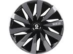 Veiling - Sparco Wieldoppen Lazio - 14 inch - Zwart/Grijs, Nieuw