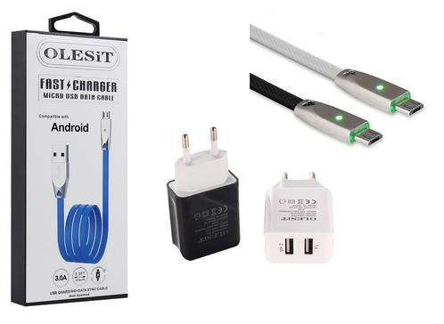 Olesit 2 poorten USB-oplader 3.4A Fast Charge Snellader  +, Telecommunicatie, Mobiele telefoons | Telefoon-opladers, Nieuw, Verzenden