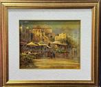 Italiaanse school (XX) - Mercatino napoletano, Antiek en Kunst