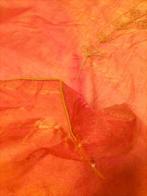 bellissima organza rossa ricamata - in doppia altezza -