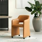 Leren eetkamerstoel Icon - Toledo Mandarin (oranje), Huis en Inrichting, Stoelen, Bohemian, Eigentijds, Industrieel, Klassiek, Modern, Retro, Romantisch, Scandinavisch, Vintage