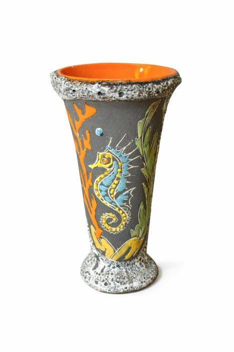 Vallauris - André Lamarche - Vaas (2) - Studio-keramiek vaas, Antiek en Kunst, Antiek | Glaswerk en Kristal