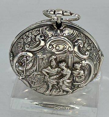 Tarts - London - Massive Silber Sackspindeluhr - Champleve -