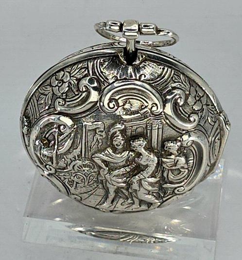 Tarts - London - Massive Silber Sackspindeluhr - Champleve -, Handtassen en Accessoires, Horloges | Heren